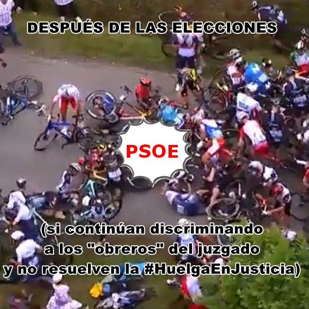LuckyGusoficial's tweet photo. Vingegaard es impronunciable...

Lo que sí pronunciamos, alto y claro, es #JusticiaSolución. Lo pedimos para recuperar un servicio público esencial. Y por mucho #TourRTVE18J mediático que haga Pedro Sánchez, los trabajadores de Justicia ninguneados ahí estaremos para recordárselo https://t.co/4arCuuH8MP
