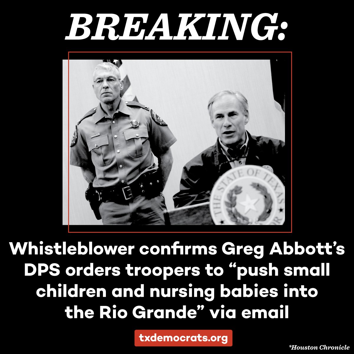 Texas Republicans are anything but "pro-life."

This order is not security -- it's cruel, inhumane and unacceptable.