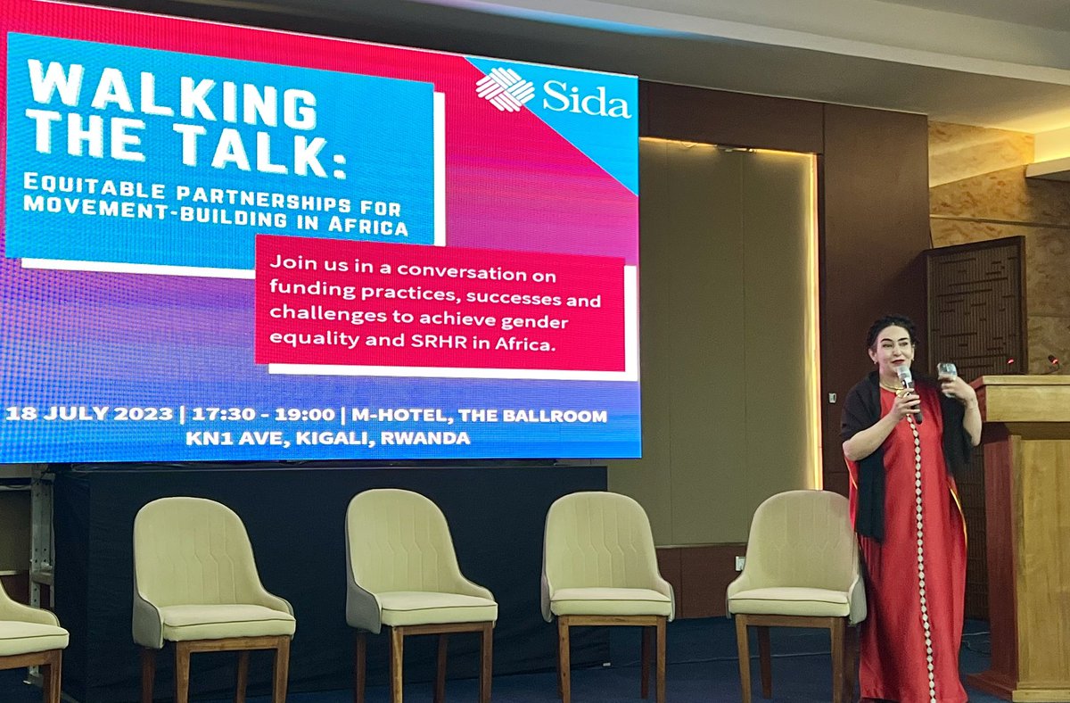 “Indigenous NGOs are more intricate than 10 yrs ago, needing shift in funding style, with local NGOs being direct core recipients, to ensure localization, sustain results, achieve Africa Agenda 2063” <a href="/SAfAIDS/">SAfAIDS</a> ExecDirector <a href="/Rouzeh/">Rouzeh Eghtessadi (She/Her), MPH</a> at <a href="/Sida/">Sida</a> sideevent #WD2023 <a href="/WomenDeliver/">Women Deliver</a>