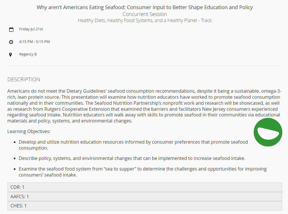 <a href="/LindaCornish/">Linda Lai Cornish, MBA</a>, Seafood Nutrition Partnership Founder and President, will speak at #SNEB2023 on Why Aren't Americans Eating Seafood: Consumer Input to Better Shape Education and Policy. Attendees can learn more here: bit.ly/3NPsIBu