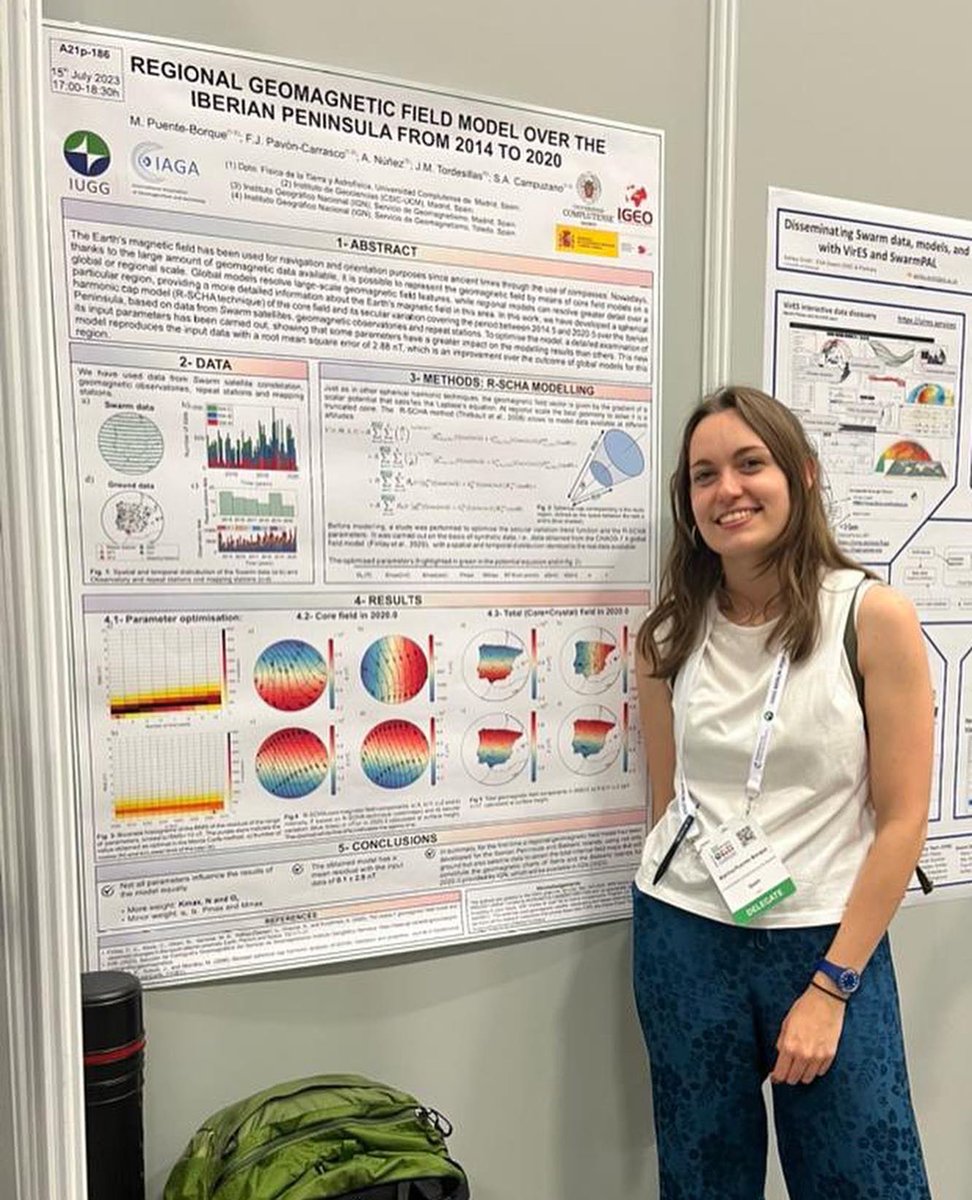 PaleoMag_UCM's tweet photo. En estos días, nuestros compañeros @mpborque, @rbonillalba, Mario Serrano Sánchez-Bravo y @SaioaAC se encuentran en la 28th #IUGG General Assembly, en Berlín, donde han presentado sus respectivos trabajos. https://t.co/cLkyNtimzU