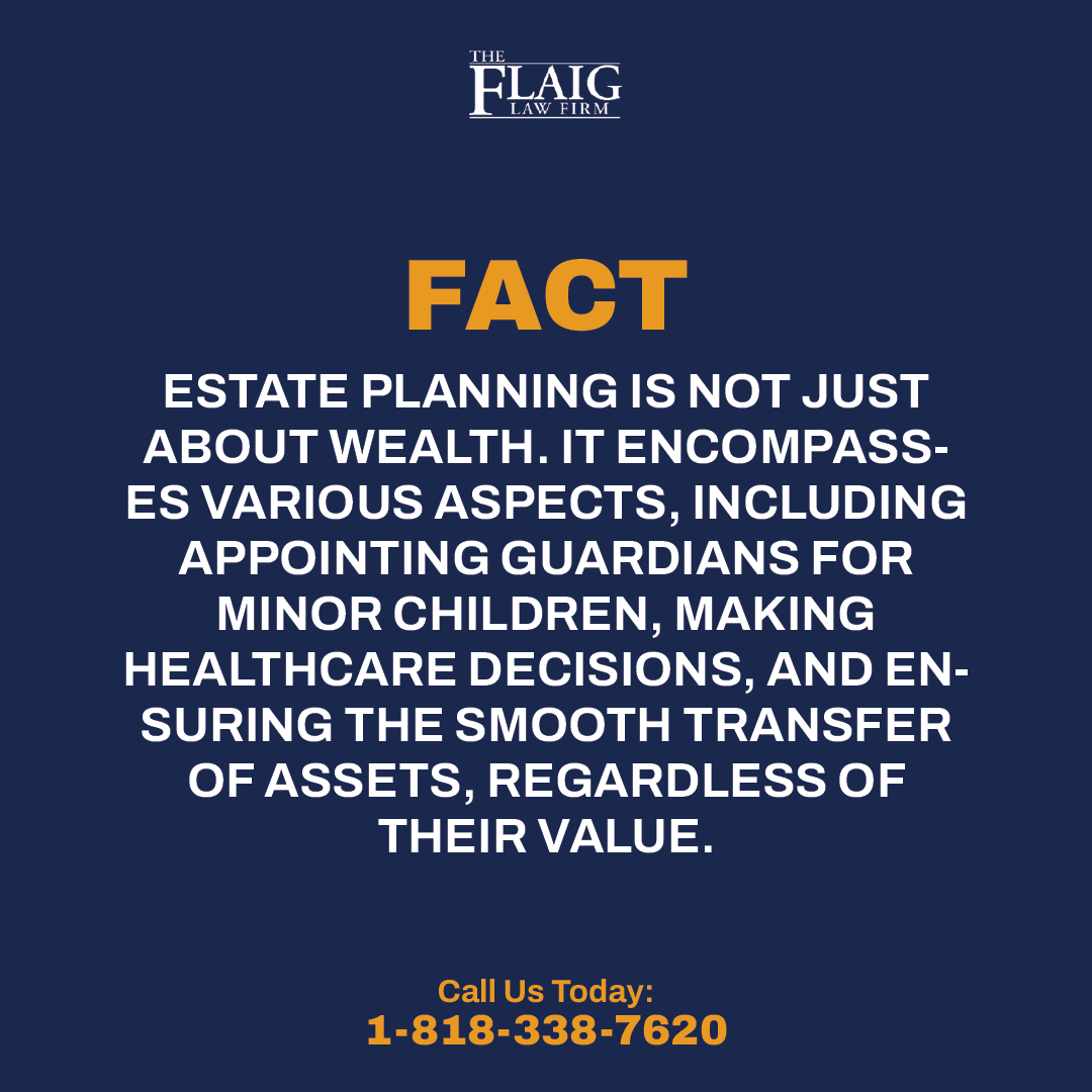 Don't let misconceptions hold you back. Estate planning provides the framework to safeguard your wishes, provide for your family, and plan for unforeseen circumstances. 

#EstatePlanning #LegacyProtection #FlaigLaw #PersonalizedSolutions #FamilySecurity