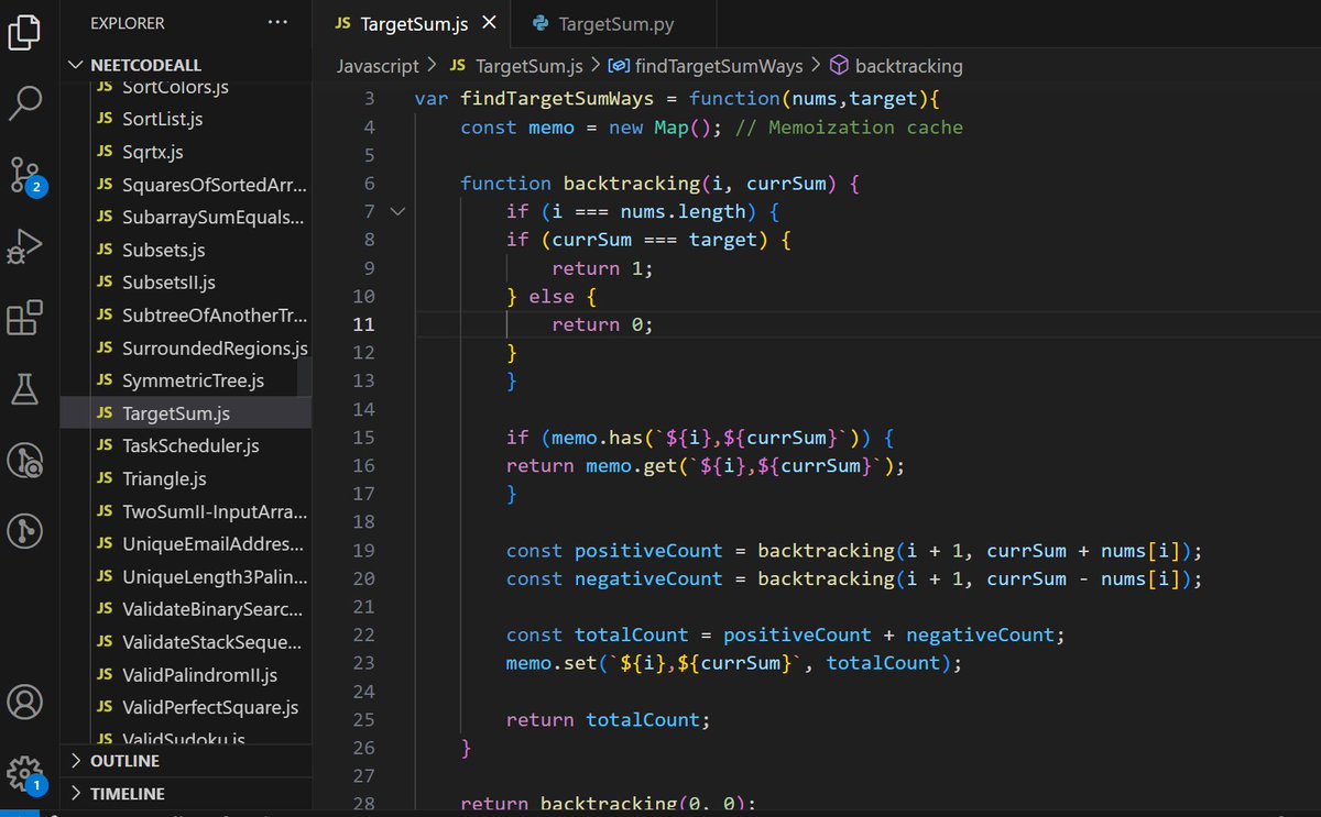 nithinchandranp's tweet photo. Daily Update Tweet: 
Day 191 of #100daysofcode @LearnWeb3DAO
1. Solved the problem Target Sum(No. 494) Leetcode
https://t.co/VjNGkogaK4 https://t.co/q2qTLAtryr