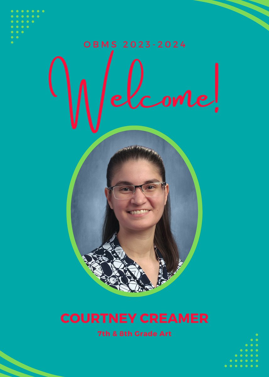 Please help us welcome Ms. Creamer to our fine arts team! #OuidaBest #RCISDJoy