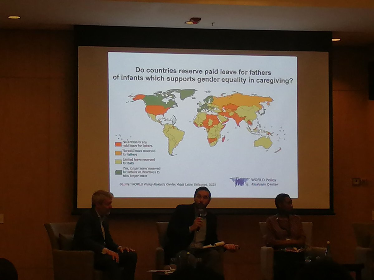 <a href="/NikkivanderGaag/">Nikki van der Gaag</a> Nicholas Perry from <a href="/WPolicyCenter/">WORLD</a> shares data on policies on parental leave from across the world. #WD23CareCon #WD2023 #stateoftheworldfathersreport #SOWF2023