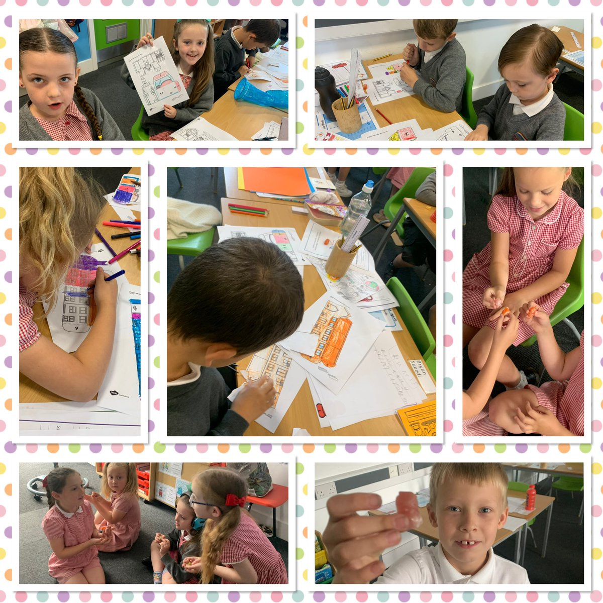 The children had a blast completing their Jelly Baby challenge today. All day, every child was responsible for caring for their own jelly baby. We wrote birth certificates, read them stories and built jelly baby homes! 🍭 🍬