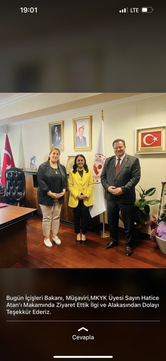 İçişler Bakanımız Sn.Ali  YERLİKAYA beye teşekkür ederiz.15 Temmuzda Şırnak ve Cizrede KahramancaFETÖ Şerefsizlere Karşı Mücadele eden Kardeşimiz Hatice ATAN hanımı Müşavir Olarak Atanması Biz Şehit ve Gazi Ailelerini Mutlu Etmiştir.<a href="/AliYerlikaya/">Ali Yerlikaya</a> <a href="/hatice_atan73/">Hatice Atan🇹🇷</a> <a href="/OrhanKa22507989/">Orhan Kandemir</a>