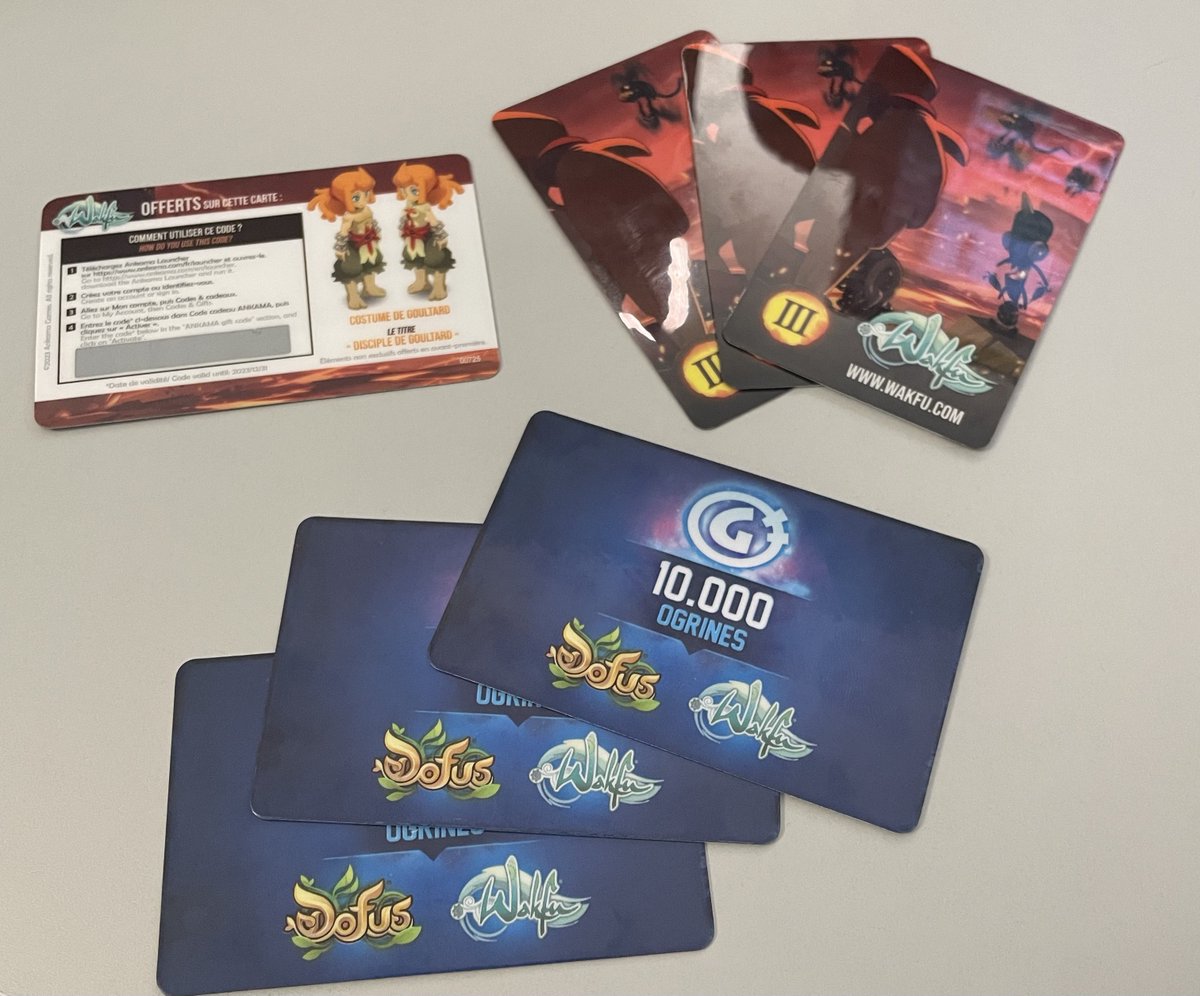 🎁 GIVEWAY DE FOU MALADE 30K OGRINE ET 4 COSTUME GOULTARD🎁

➡️RT ce tweet
➡️Follow <a href="/Zimananas/">Zimas - Guillaume</a>

(Merci @Wakfu_FR les boss)
🍀TAS: 24/07/2023 #wakfu #dofus #CONCOURS