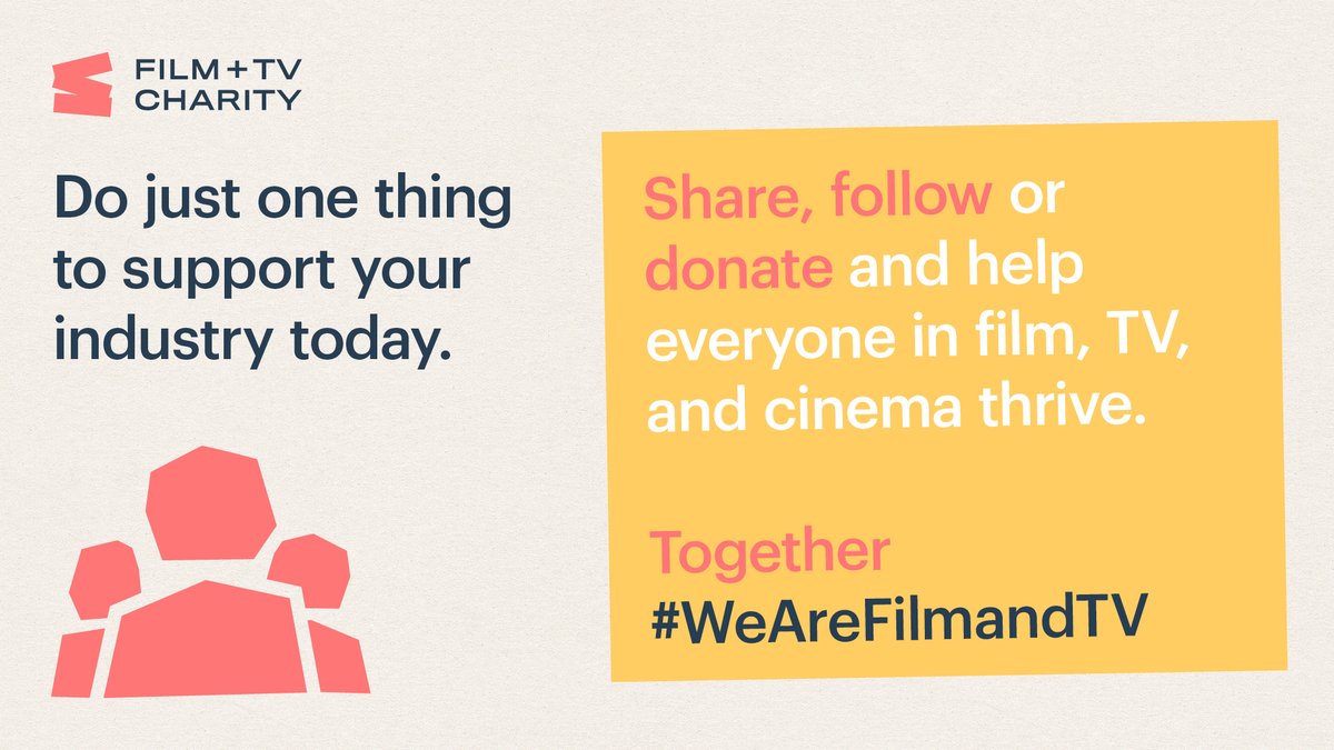 Supporting the brilliant people working behind the scenes has never been more important. But the @filmtvcharity can’t do it alone.

Join us in supporting the charity and our industry - Donate, Follow, Share!

Together #WeAreFilmandTV

bit.ly/3NSysvG