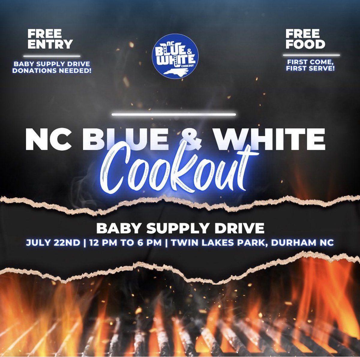 BlueWhiteStroll's tweet image. What’s Up NC. See y’all Saturday! 🔥
