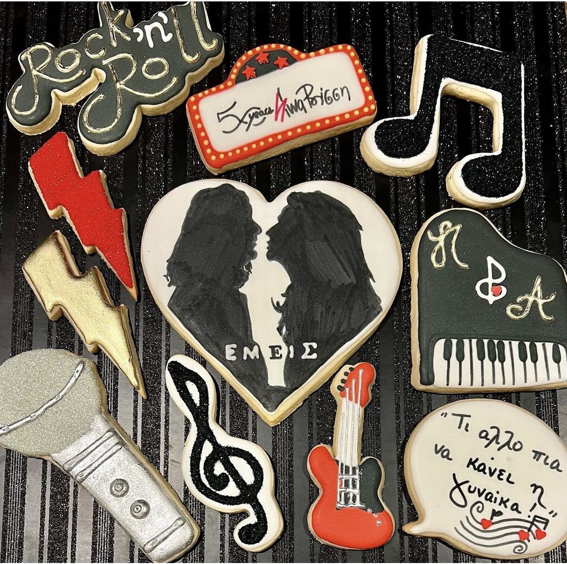 Celebrating 50 years of amazing Greek music in honor of the one &amp; only Anna Vissi!! ! Follow us &amp; tag a friend to win these cookies! 💖