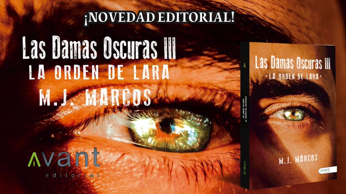 ¡NOVEDAD!
LAS DAMAS OSCURAS III. La orden de Lara de M.J. Marcos
¡Brillante cierre de esta trilogía! La maldad retorcida, como la vida de sus personajes, os llevará a un final de infarto.
Disponible en librerías y en tienda de nuestro sitio WEB
bit.ly/44jXk4V