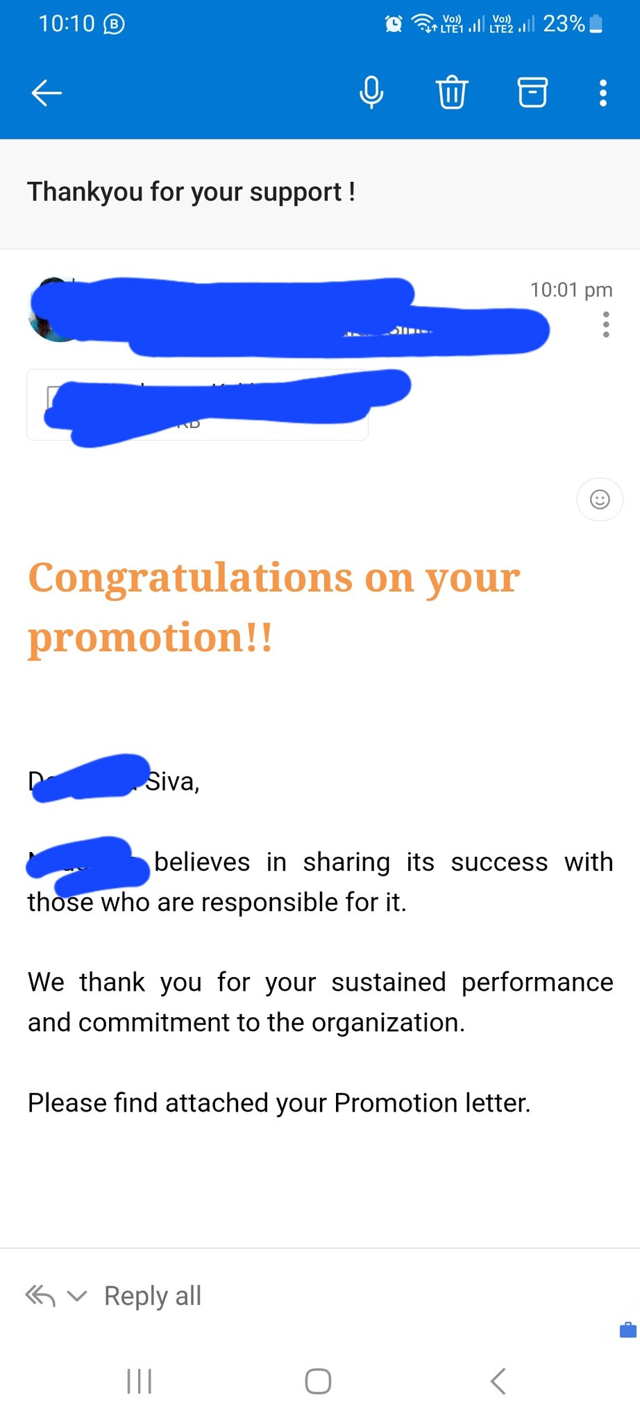 Siva على X: &ldquo;Excited to announce my promotion! 🎉 It&rsquo;s been a 