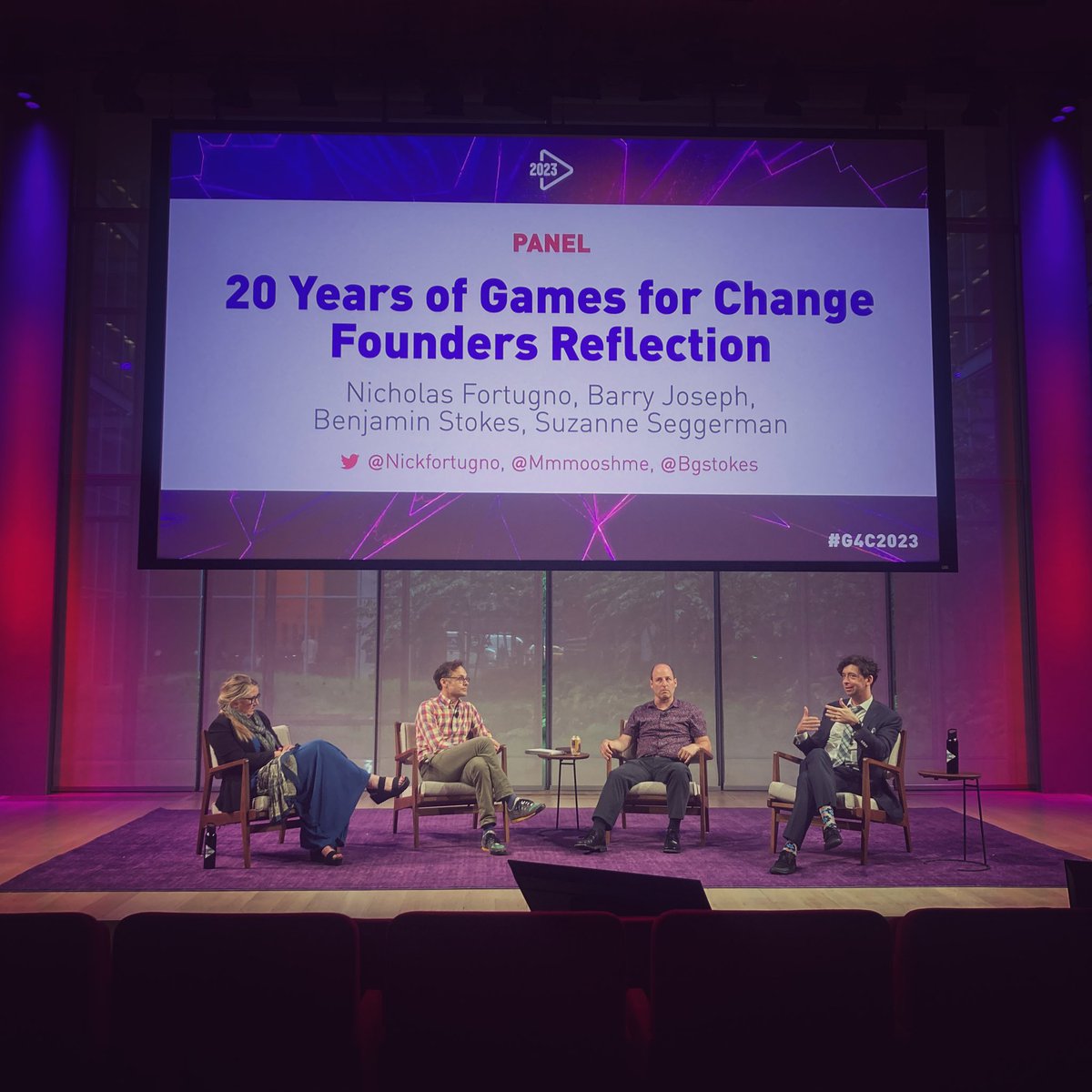 “Innovation happens at the intersections of disciplines. — education, government, and games.” Well said Ben. That’s why I love #G4C2023.
