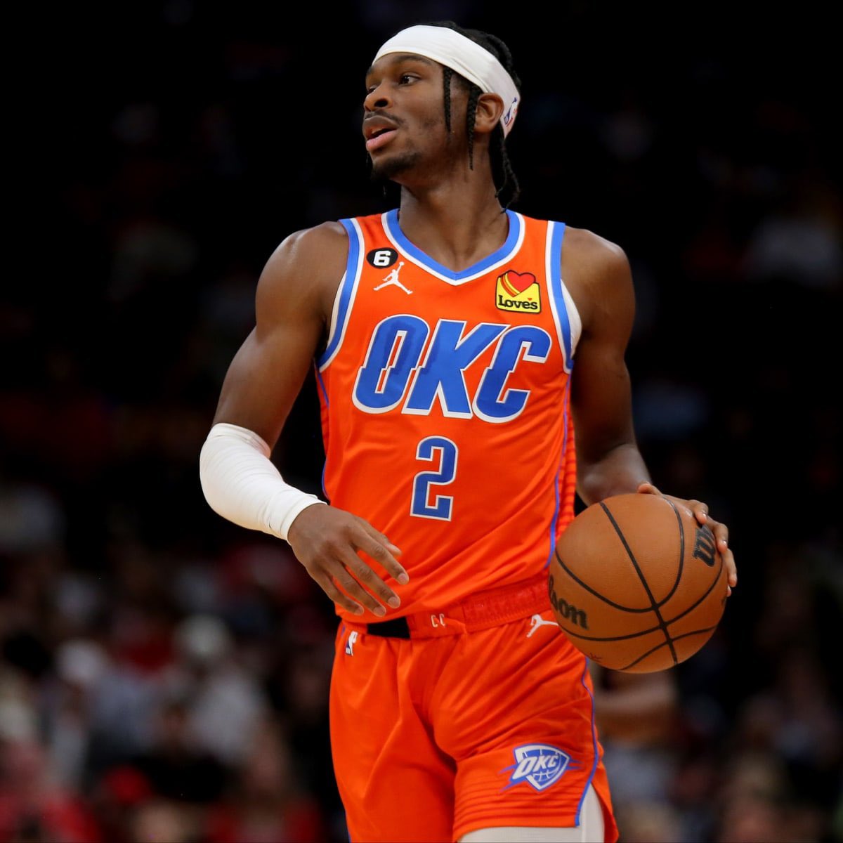 GrantPhillips25's tweet photo. You know… MJ was 28 years old when he won his first ring. 

I mean, call me crazy but SGA > MJ. This is clearly not propaganda what-so-ever.

 #OKC @ThunderChats @Three_Cone https://t.co/hjicQ5X2X8