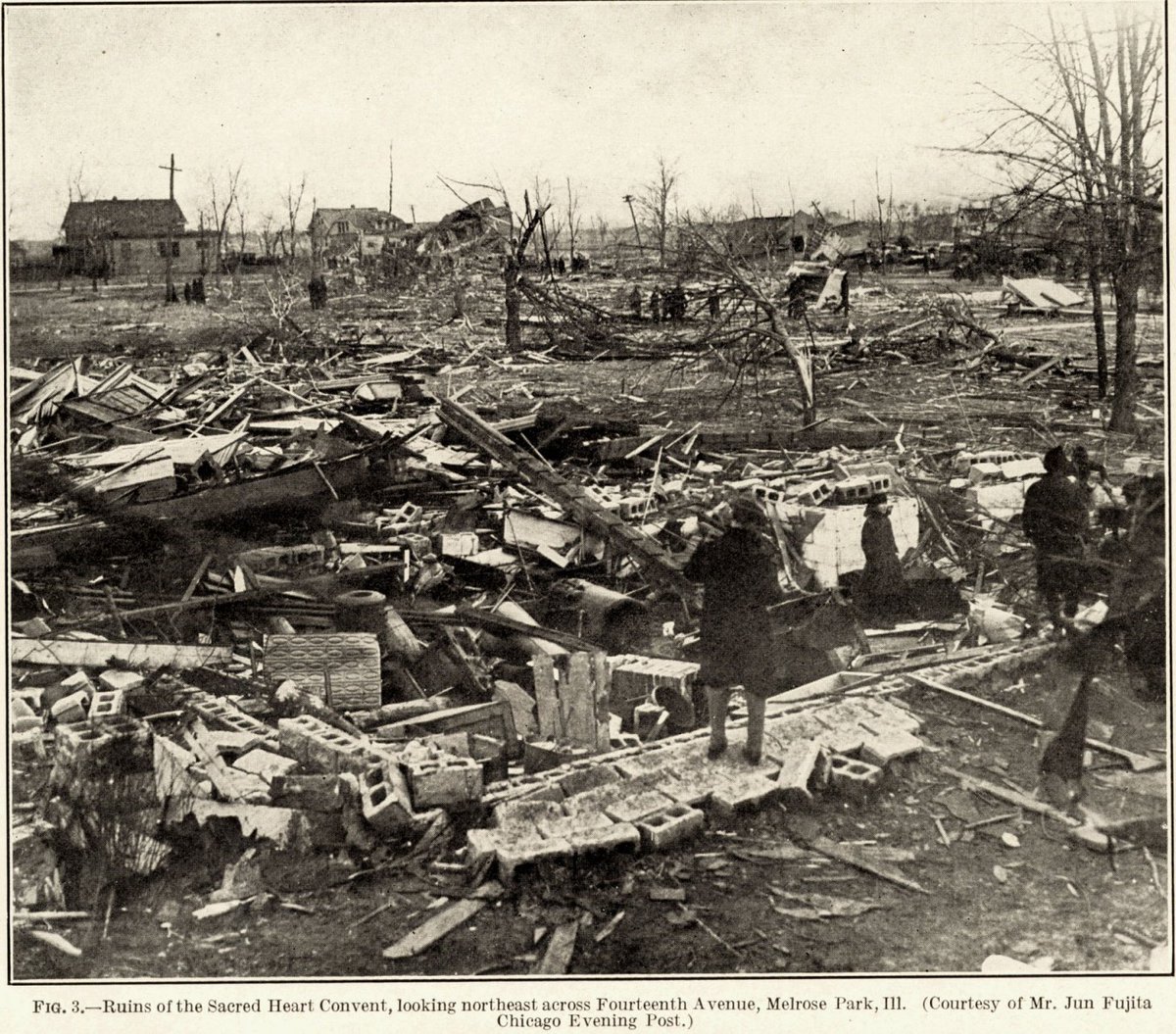 Two significant tornadoes tore across four counties in Illinois on Palm Sunday, March 28, 1920. The towns of Maywood through Melrose Park bore the brunt of the damage.

Ep 620 - Chicago's Terrifying Tornadoes https://t.co/g1wjVq3yaW

#Chicago #ChicagoHistory https://t.co/9dwr9ruP2v