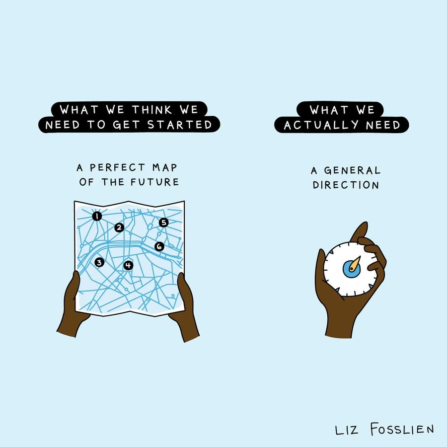 One thing I've learnt over the years is that it's usually a good idea to have a plan for change. The plan gathers people and shows the way. But lasting change is inherently emergent so don’t expect the change to exactly match the plan. The plan needs to be just “good enough” at