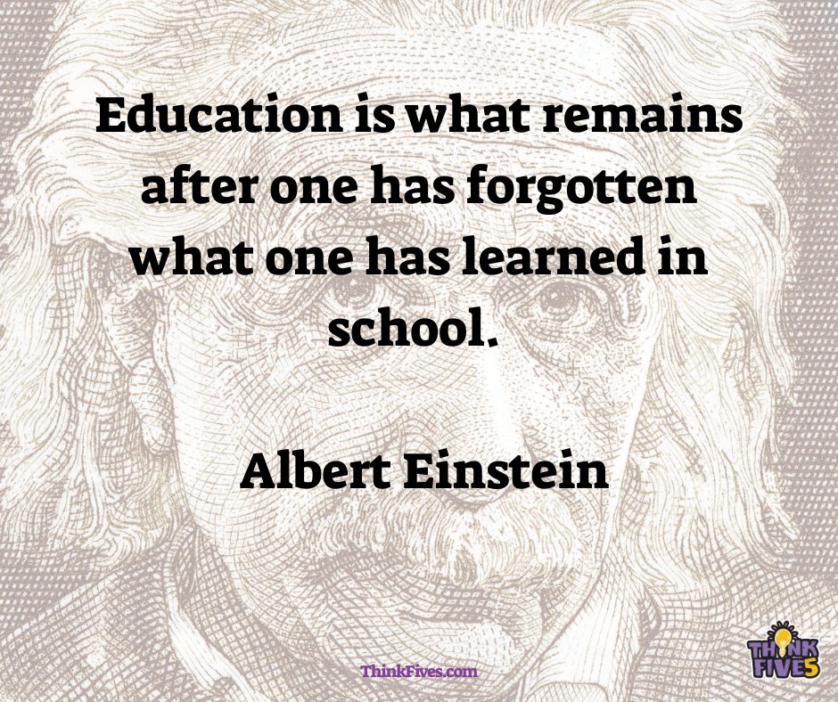 ThinkFives's tweet photo. ๐ข Calling all teachers! ๐
"Education is what remains after one has forgotten what one has learned in school." - Einstein
๐ Unlock the power of lifelong learning! Discover more at https://t.co/5laGTsAbHO ๐ก #EducationMatters #LifelongLearning #ThinkFives https://t.co/KhSdVJf98Z