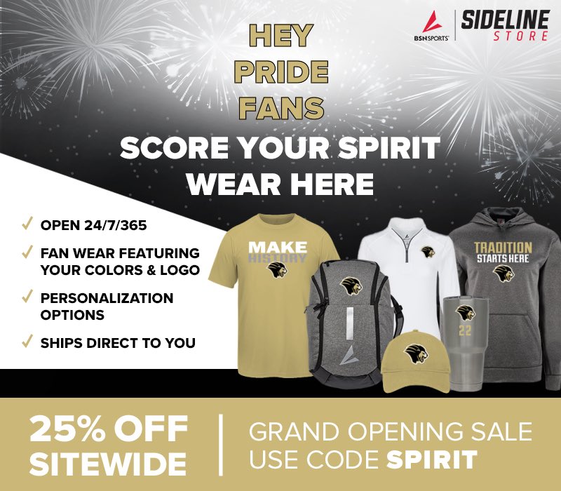 🚨TEAM SHOP IS HERE🚨
The new Purdue Northwest Pride official team shop has officially launched!
Check out the new shop and get your Pride gear NOW!!
Use Code SPIRIT for 25% off site wide for a month!
#RoarPride 🦁
📰: rb.gy/hzp3u