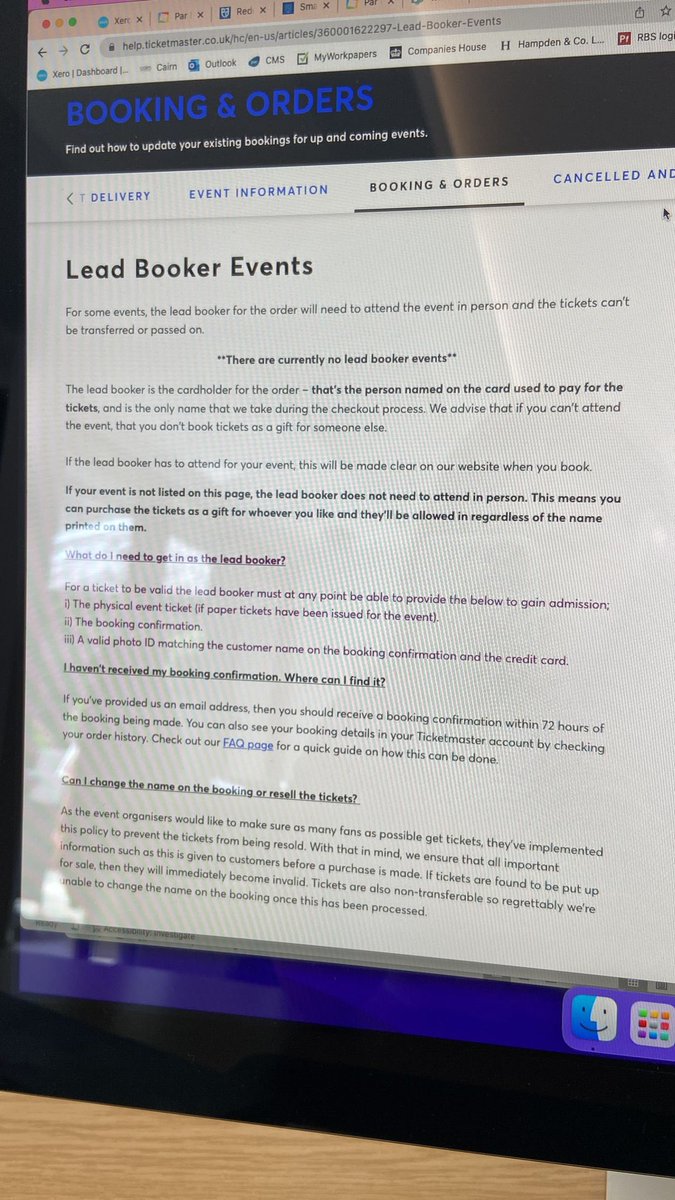 ali_kerr25's tweet photo. @TicketmasterCS hi, why has the eras tour been changed to a lead booker event when it wasn’t during the whole presale last week? https://t.co/qqsTqa4qez