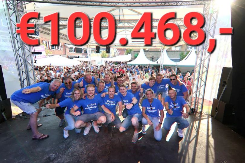 Gisteren in de huiskamer van Geesteren, een deel van dit gigantische bedrag mogen ontvangen. 
Dit gaan we besteden aan de renovatie van de trap binnen Erve Kampboer. 
Volgens ons wel aan vervanging toe, we houden u op de hoogte.