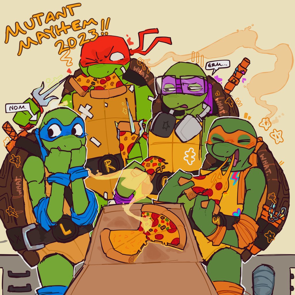 FunkyZomz's tweet photo. SO EXITED FOR THE NEW MOVIE‼️‼️ #tmnt #mutantmayhem https://t.co/Kpih2sOq27