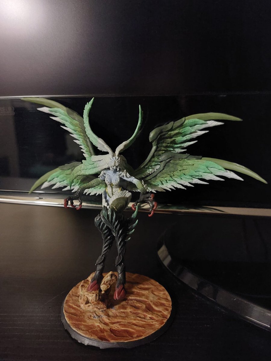 edcolangeli's tweet photo. Resin statue of #Garuda from #FFXIV painted by me for @leleNAEDtwitch. Pretty satisfied of the result. I'll post more soon!

#miniaturepainting #miniatures #painting #FinalFantasy #FinalFantasyXIV #SquareEnix #eikon #primal https://t.co/F1TffYbIFz