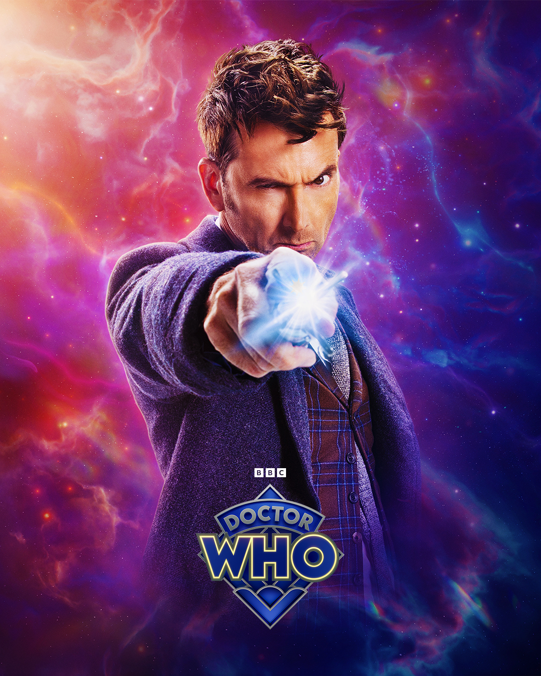 Character poster featuring David Tennant as the Doctor in Doctor Who.
