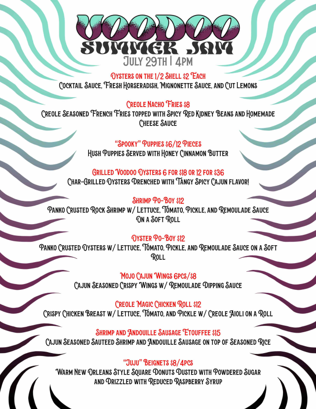 MetroSeafood's tweet photo. Metro Is Throwing A Party! With Our Friends At Sunken Silo We Will Be Hosting A Voodoo Summer Jam On Saturday July 29th! Patio Kitchen Opens at 4:00 pm. Live Music From The Gumbo Gumbas At 7:00 pm ($10 Cover). Check Out The Full Menu! 
https://t.co/WF48XK1B4J https://t.co/TroOW14B4R