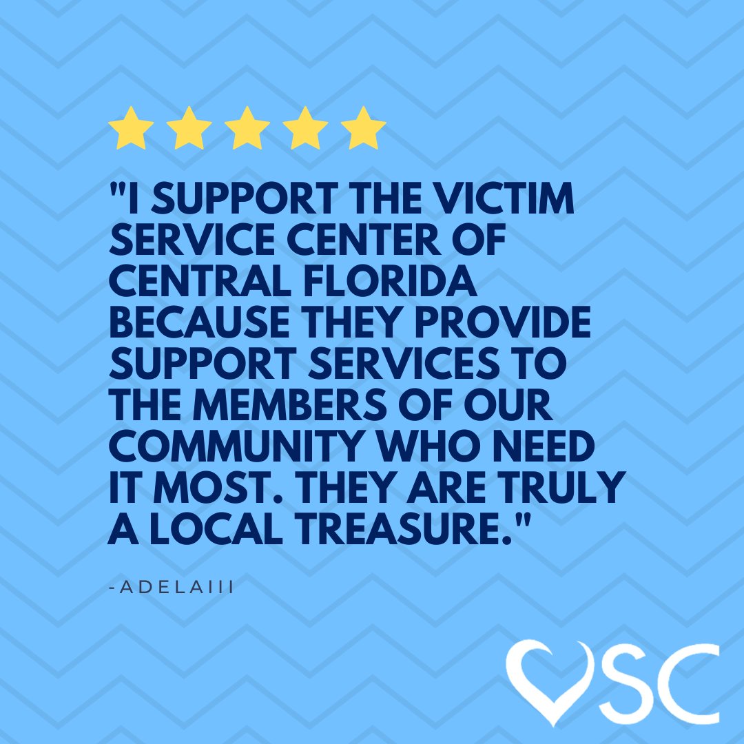 Check out this review from another of our supporters! 🥰
Love us too? Leave a review and help us become top-rated! 

greatnonprofits.org/org/victim-ser…

#toprated #greatnonprofits #nonprofitorganization #orlandofl #review