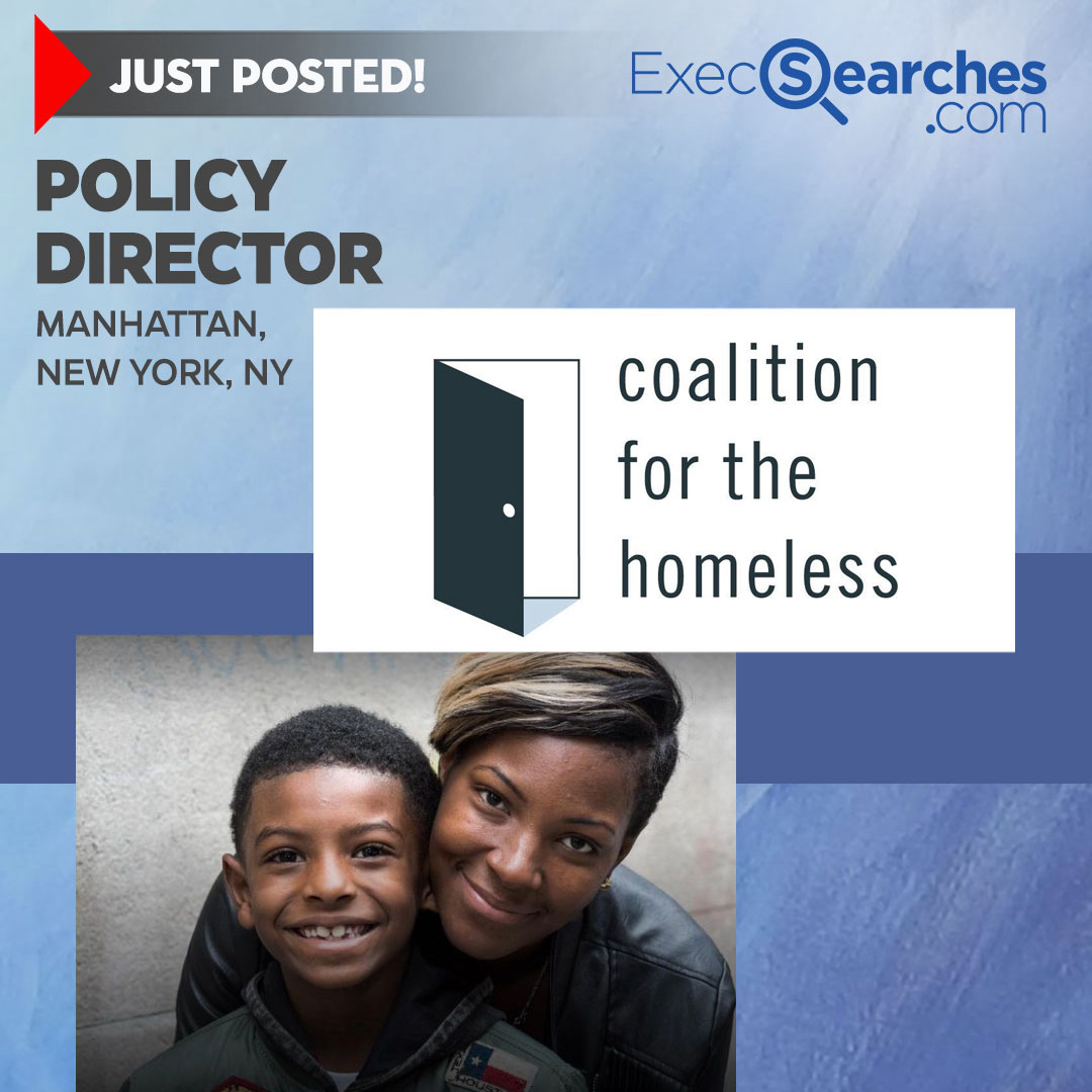 Harris Rand Lusk is managing the Coalition for the Homeless @NYHomeless search for a Policy Director.  Learn more about this exciting opportunity in the #nonprofit world --> execsearches.com/nonprofit-jobs…
#policyjobs #nonprofitjobs