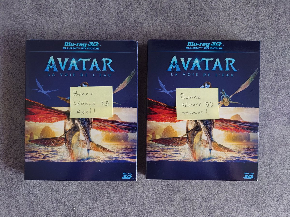 Gorkab's tweet photo. Double réception du jour (merci @ausiouane !), une petite rareté, qui l'eût cru ? Je garde ton exemplaire en gage, @L3x217 👀 #AvatarTheWayOfWater #BR3D https://t.co/3hpfeGJLOV