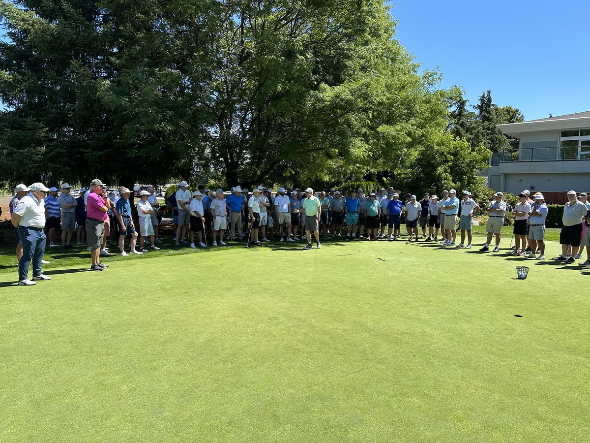 A full house for another great clinic ⁦<a href="/PittMeadowsGolf/">Pitt Meadows Golf Club</a>⁩! ⁦<a href="/DSJR1/">Dave Stockton Jr</a>⁩