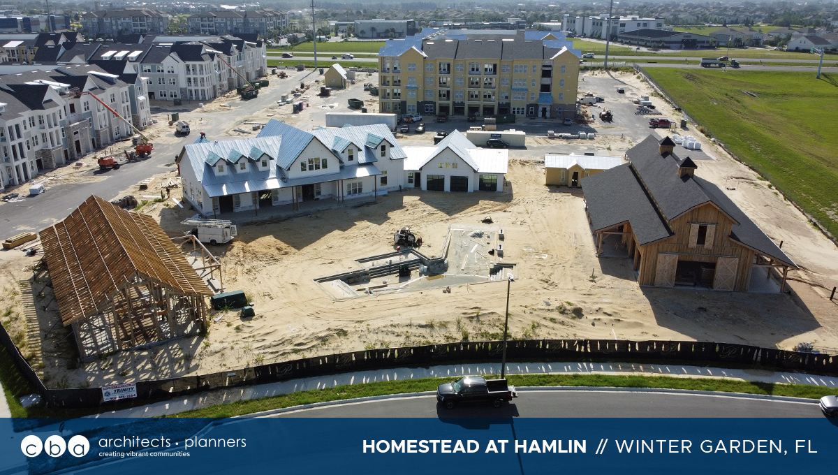 cbaArchitects's tweet photo. 1/ This may be one of the most romantic buildings we’ve designed. This eye-catching authentic post &amp; beam barn is currently under construction at the Homestead at Hamlin, in Orlando’s Horizons West region. https://t.co/XRDKigyEKP