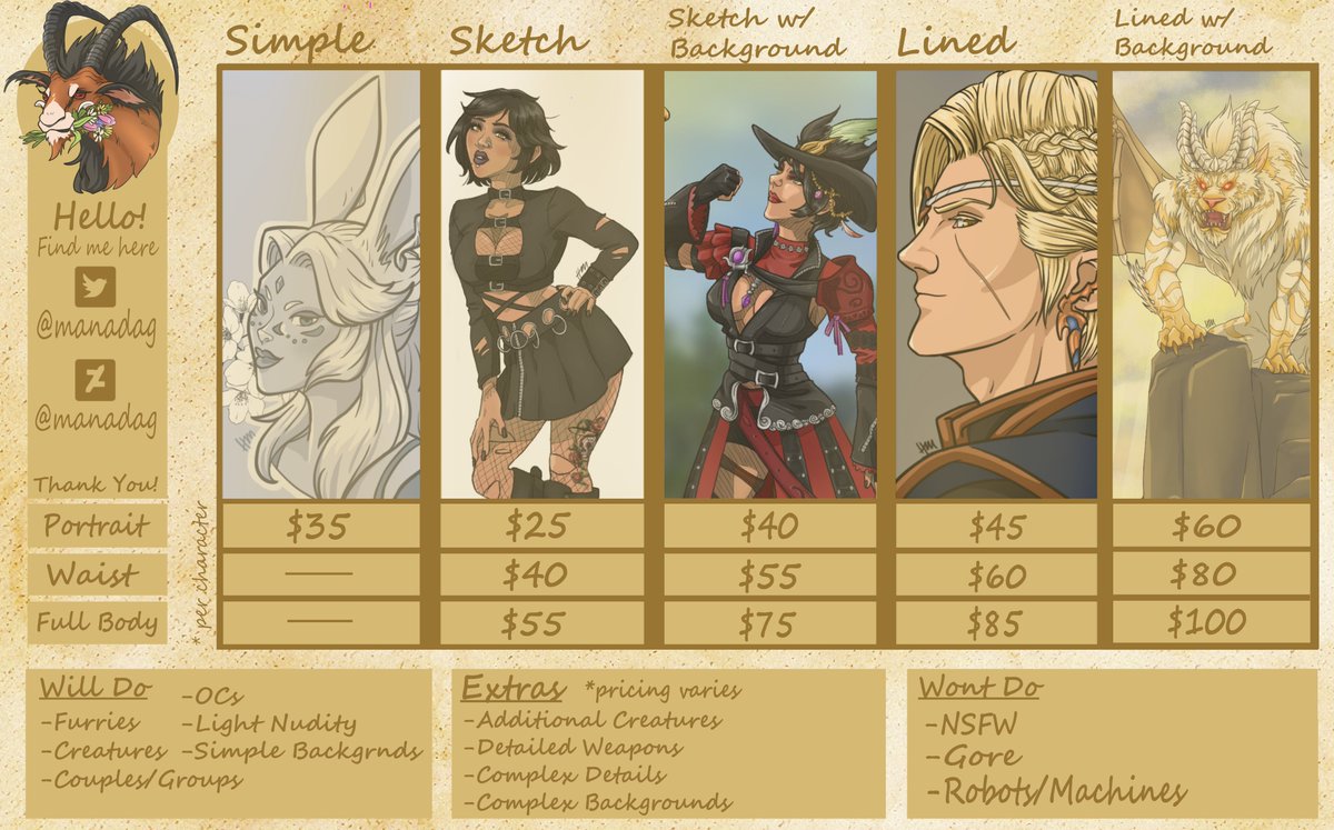 Goat Friend/ commissions open!! tweet media