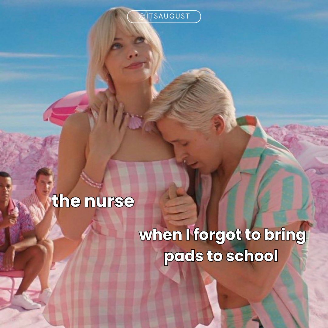 itsaugustco's tweet photo. needed some #Kenergy this week 🎀💁‍♂���🩸💕 

#Barbie #BarbieMovie #release #OnMyPeriod #ItsAugust https://t.co/UmYKJsrvOa