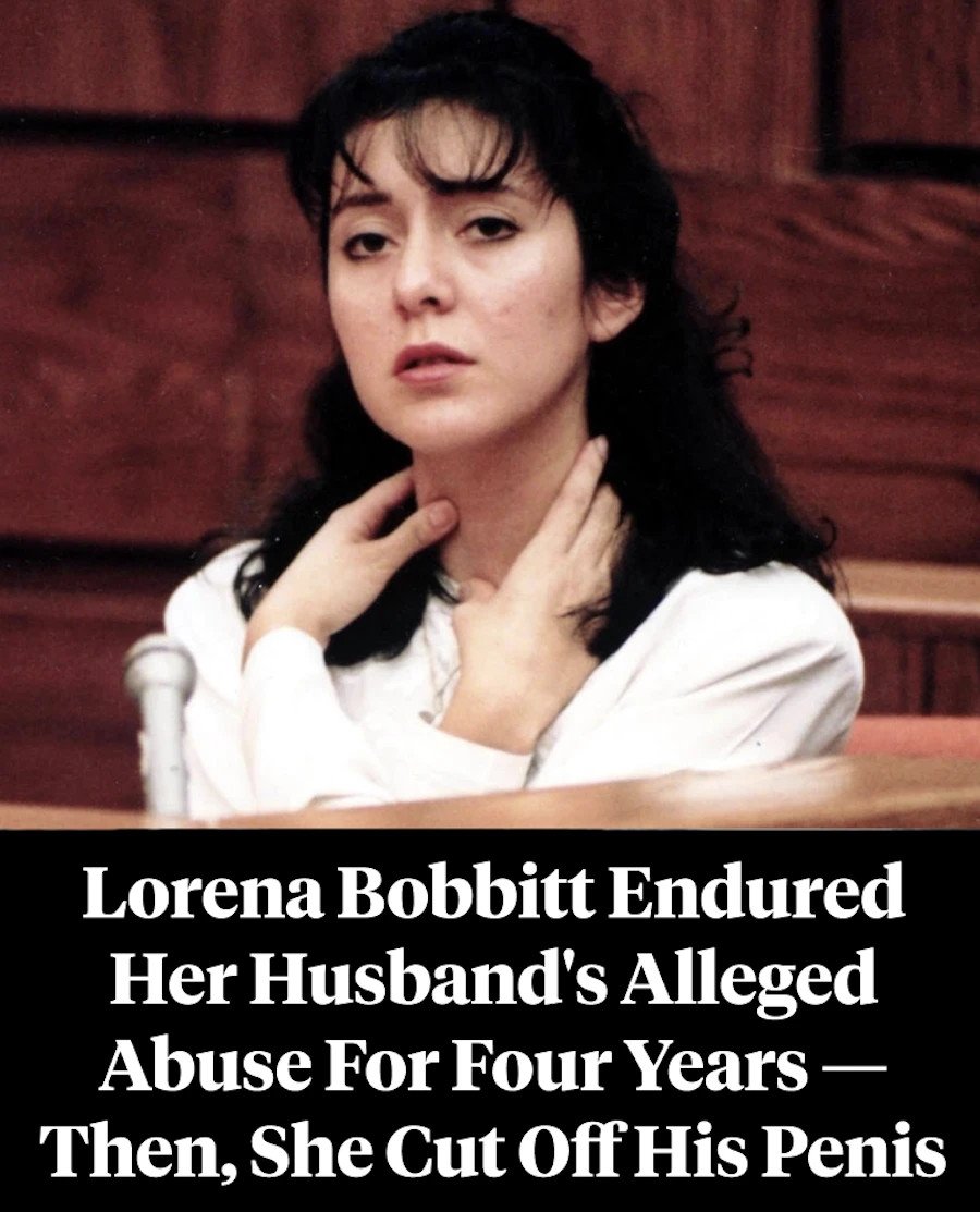 For four years, Lorena Bobbitt allegedly endured brutal abuse from her husband John. She claimed that he frequently beat her, raped her, and even forced her to have an abortion when she became pregnant. One night in 1993, Lorena finally snapped and cut off John's penis (See ALT) https://t.co/94YjQ4My3V