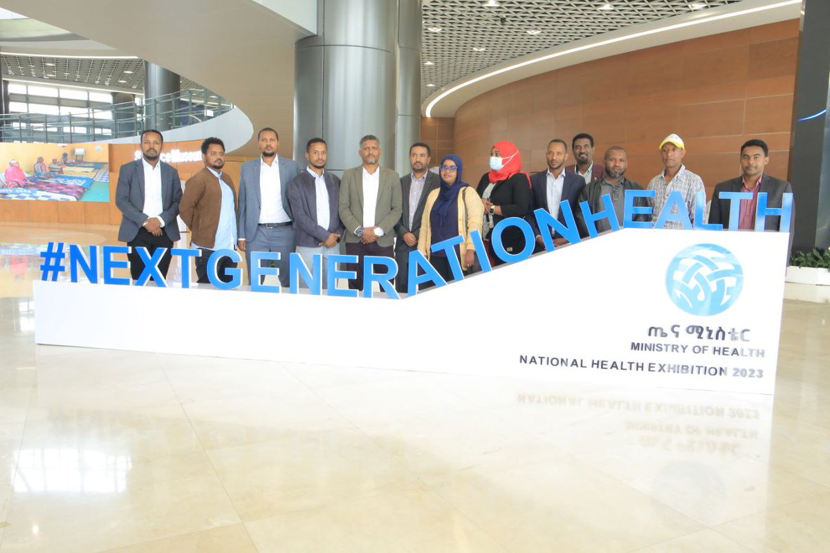 FMoHealth's tweet photo. የሀረሪ ክልል ጤና ቢሮ ኃላፊዎችና ሰራተኞች የጤና አውደ-ርዕዩን ጎበኙ።
#nextgenerationhealth2023
https://t.co/FEQNpL8eYK https://t.co/bgCu1KBxa9