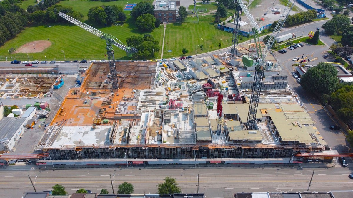 Queen and Ashbridge wrapping up the enormous 3rd floor transfer slab