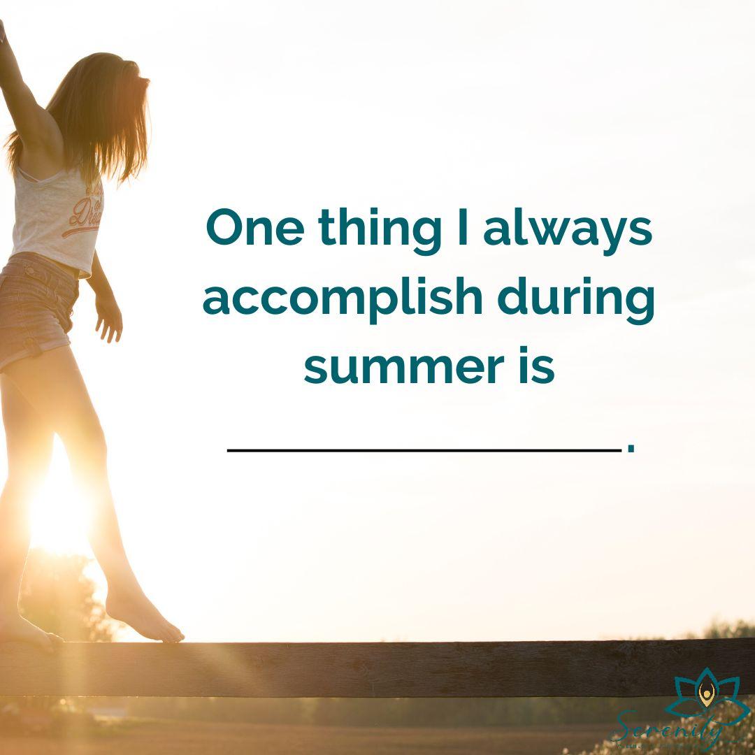 Whether it's going on exciting adventures, enjoying quality time with loved ones, exploring new places, or simply embracing the joy of relaxation, ensure that every summer is filled with great moments. Share your summer accomplishments #SummerMemories #UnforgettableAdventures ...