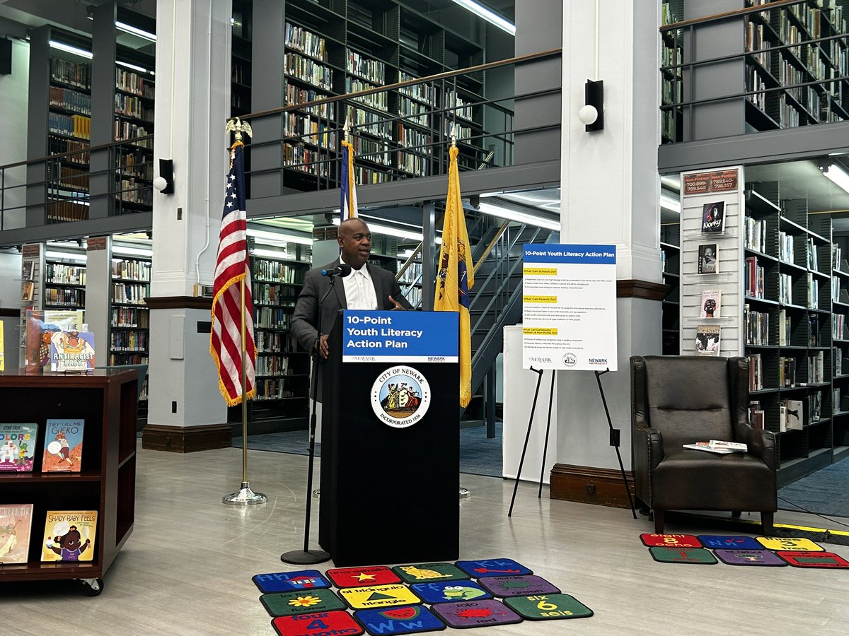 Newark just announced its 10-point youth literacy action plan to help students improve in reading/literacy. The plan recruits support from schools, parents, and community partners, Mayor Ras Baraka said.