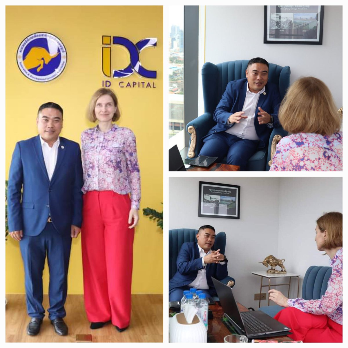 HSereyVath's tweet photo. On Tuesday, July 18, 2023, Dr. Hor Sereyvath, Chairman of the Innovation and Development Investors Association “IDI” and ID Capital Plc. “IDC” was interviewed by Dr. Joanna Stryjek, Associate Professor at “SGH Warsaw School of Economics” on entreprenuer ecosystem in Cambodia. https://t.co/tbxHplFw9M