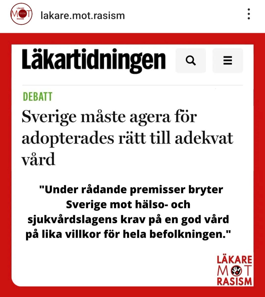 LRasism's tweet photo. Adoption är en riskfaktor för självmord, beroendesjukdomar och psykisk ohälsa och lidande. 
Sverige är ett världens största adoptionsländer men saknar vård och stöd för adopterade. 
https://t.co/qXtfvtO7g3 https://t.co/FQM0leaxLn