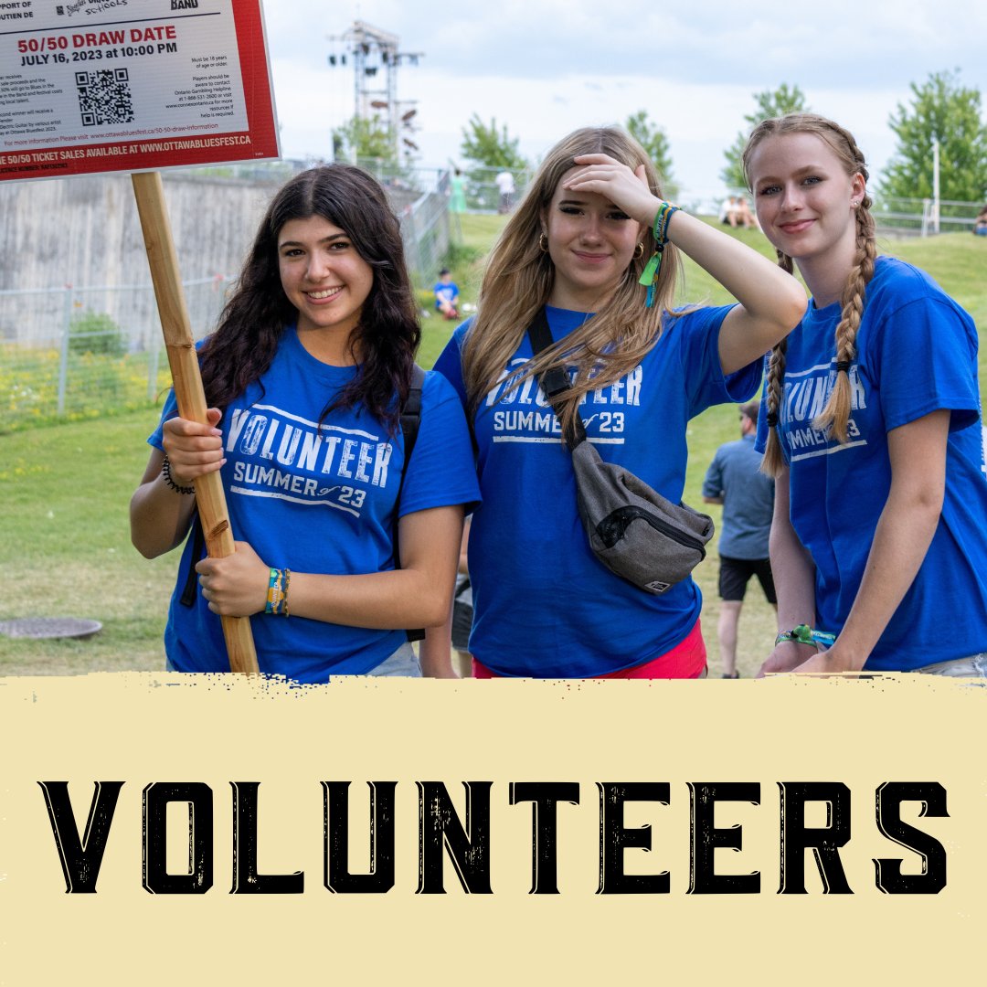 ottawabluesfest's tweet photo. The volunteers of RBC Bluesfest, “Volunteers Behind Bluesfest” (#VTBB) are a remarkable team of hardworking, dedicated, outgoing individuals that contribute to our community each summer to ensure a world class experience at our festival! 
🧵1/3 https://t.co/auUIks9aRm