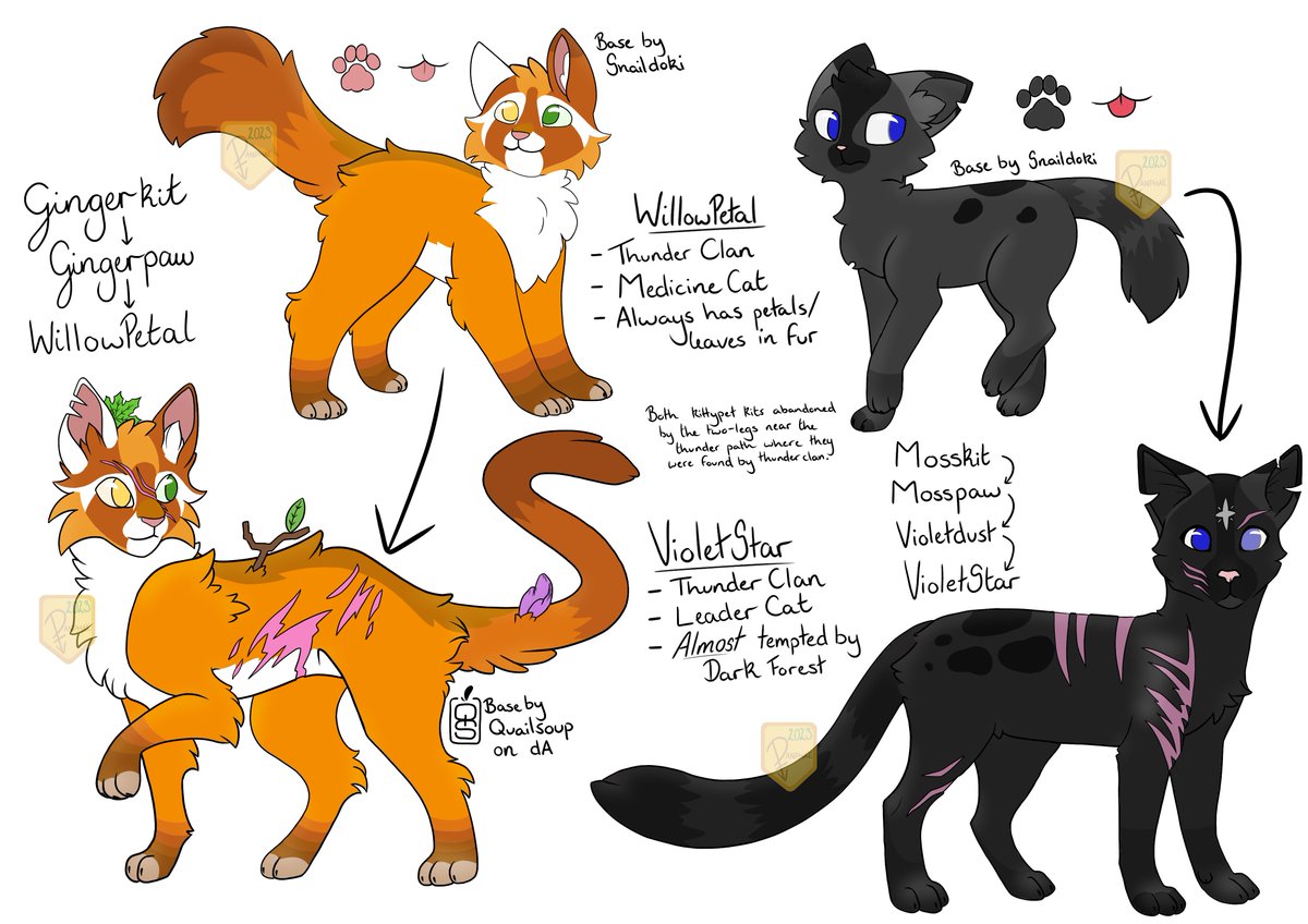 _Panphae_'s tweet photo. send help my friend got me into #warriorcats so I made two #originalcharacters 

save me https://t.co/nMMMVTgAeN