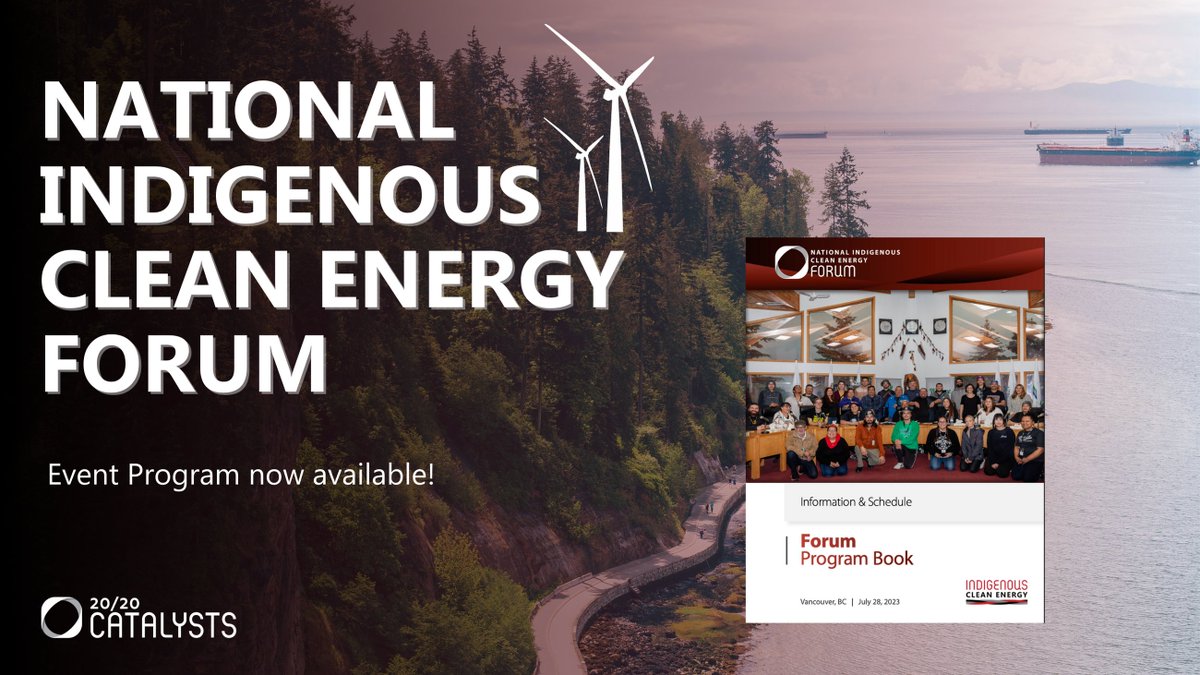 IndigClnEnergy's tweet photo. ICE is excited to announce that the agenda for the sixth annual National Indigenous Clean Energy Forum is now available!
Check out all of the incredible speakers and panels lined up for the event!
https://t.co/Q96qkHa1db
#indigenouscleanenergy #2020catalysts #CleanEnergy https://t.co/CL8mGwJitw