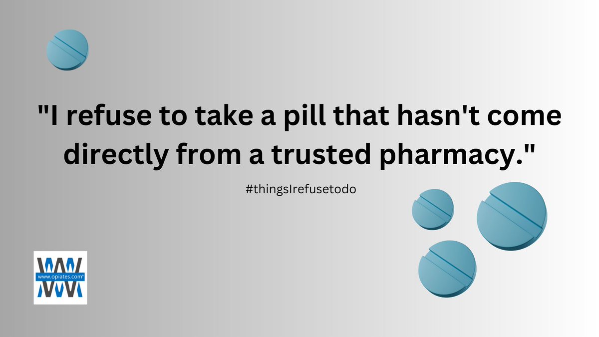 opiates's tweet photo. Protect your life, and choose wisely. The danger of fentanyl poisoning in illicit pills is real. #ThingsIRefuseToDo
#ChooseSafety #ProtectYourself #Fentanyl #FentanylCrisis @SongforCharlie @FafFentanyl @FentAwareDay @LisaBla47107715 #tuesdaymotivations @DomusRetreat @RapidDetox_com