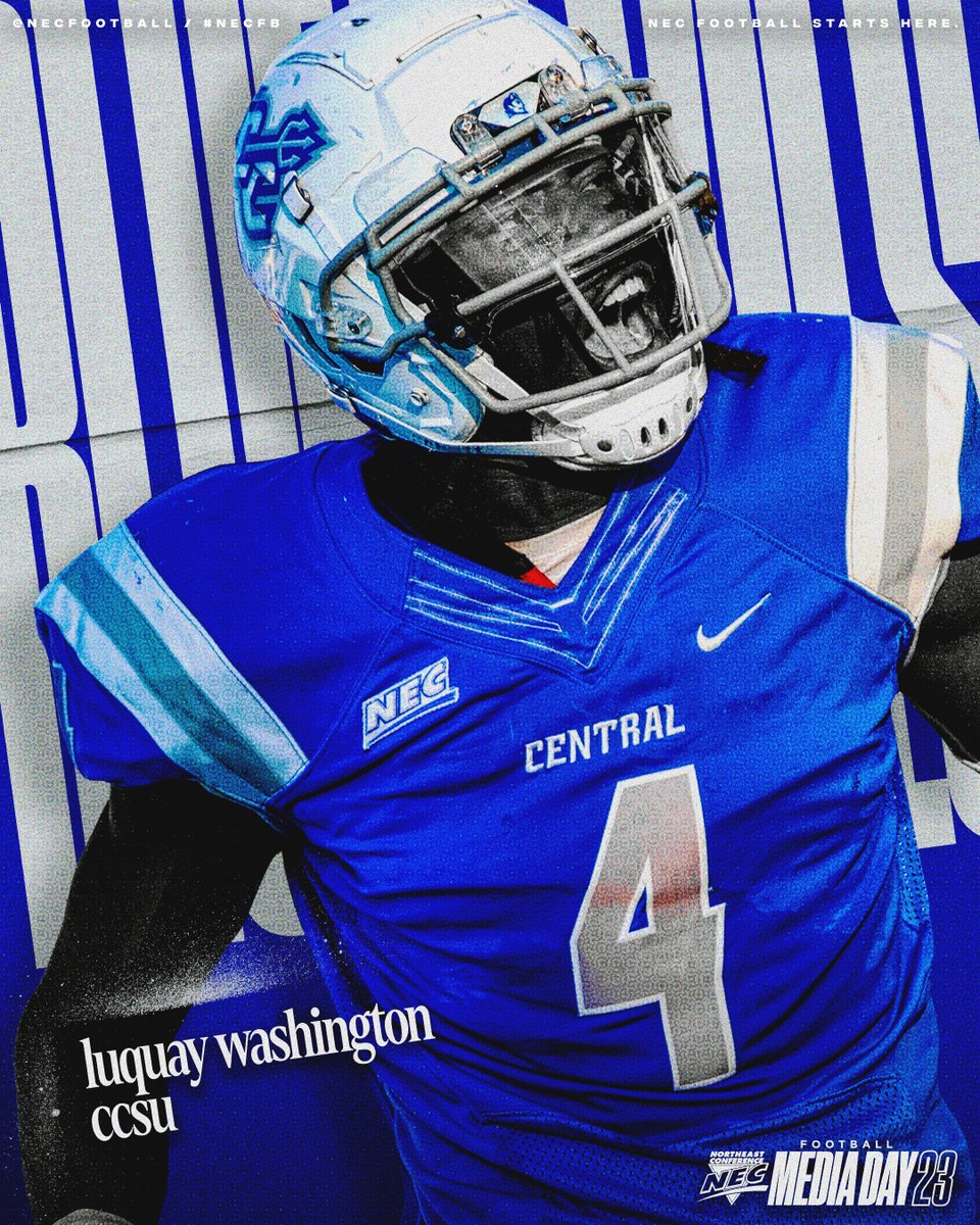 Northeast Conference (@necsports) on Twitter photo <a href="/MetLifeStadium/">MetLife Stadium</a> 🏈🎥 𝟐𝟎𝟐𝟑 #𝐍𝐄𝐂𝐅𝐁 𝐒𝐨𝐜𝐢𝐚𝐥 𝐌𝐞𝐝𝐢𝐚 𝐃𝐚𝐲 𝐚𝐭𝐭𝐞𝐧𝐝𝐞𝐞𝐬 👇
@ccsubluedevils will be sending Jadd Dolegala (⬅️) and Luquay Washington (➡️) to <a href="/MetLifeStadium/">MetLife Stadium</a>!👌
#NECFB x <a href="/CCSUfootball/">CCSU FOOTBALL</a> <a href="/MetLifeStadium/">MetLife Stadium</a> 🏈🎥 𝟐𝟎𝟐𝟑 #𝐍𝐄𝐂𝐅𝐁 𝐒𝐨𝐜𝐢𝐚𝐥 𝐌𝐞𝐝𝐢𝐚 𝐃𝐚𝐲 𝐚𝐭𝐭𝐞𝐧𝐝𝐞𝐞𝐬 👇
@ccsubluedevils will be sending Jadd Dolegala (⬅️) and Luquay Washington (➡️) to <a href="/MetLifeStadium/">MetLife Stadium</a>!👌
#NECFB x <a href="/CCSUfootball/">CCSU FOOTBALL</a>