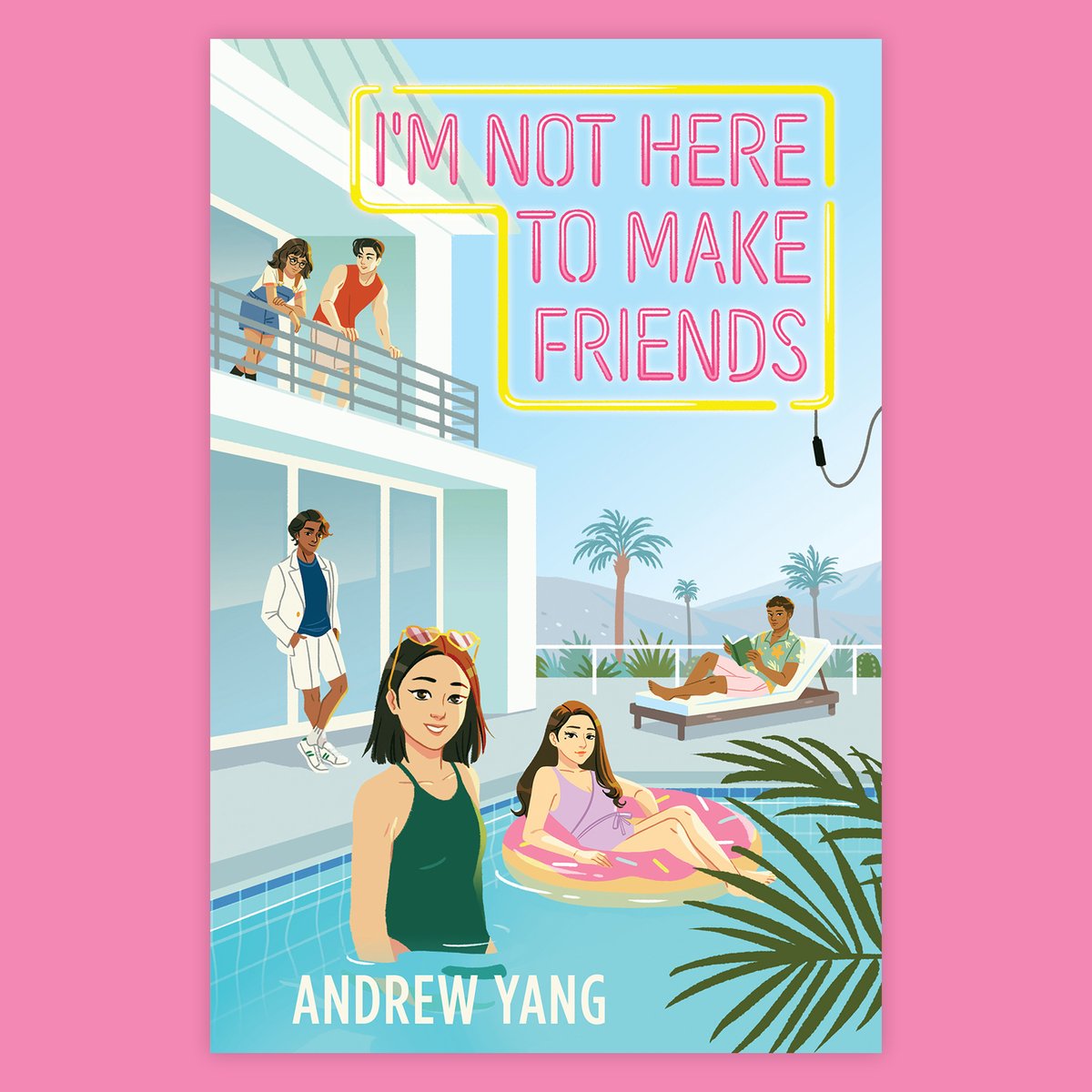 happy book birthday to I'M NOT HERE TO MAKE FRIENDS by @ayang_writes 🌴🍩 in bookstores today!