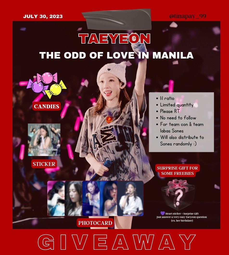 tinapay_99's tweet photo. Hi Sones 🩷 Prepared some freebies/ giveaways for you this Taengcon coz nakasecure ng tix and beshie niyo 🤸
Let's have fun &amp; do our best for our Taengoo! Hwaitaeng~
#태연 #TAEYEON 
#TheODDOfLOVE 
#TheODDOfLOVE_in_MANILA  #TAEYEONCONCERT_TheODDOfLOVE https://t.co/wFlGkqBZWP